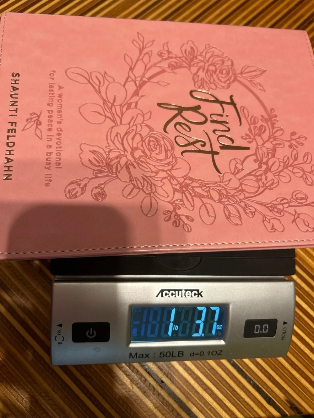 Find Rest Pink Devotional Journal by Shaunti Feldhahn